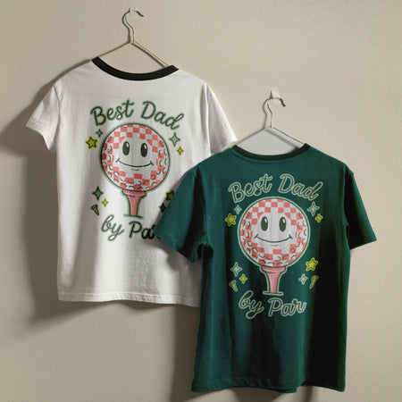 Golf Ball Smiley Tee Design SVG, Fatherhood Humor Graphics, Commercial Use Digital Cut File