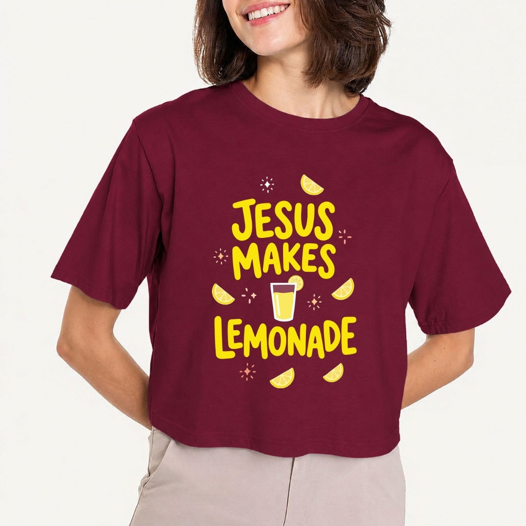 Christian Jesus Makes Lemonade PNG | Retro Faith Ringer Tee Sublimation