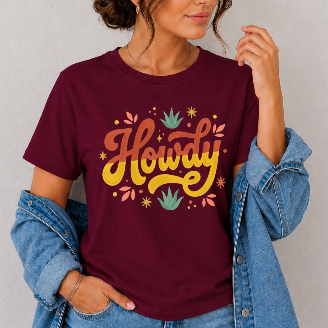 Howdy Western Graphic Tee Country Style Shirt