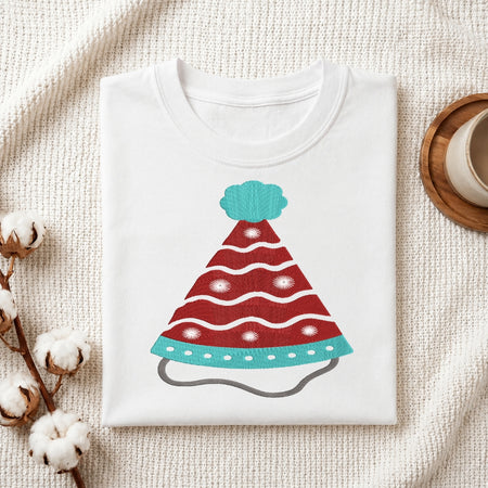 Mini to Large Party Hat Embroidery File, Birthday Cone Hat Machine Stitch Design, Instant Digital Download PES JEF DST EXP EMB
