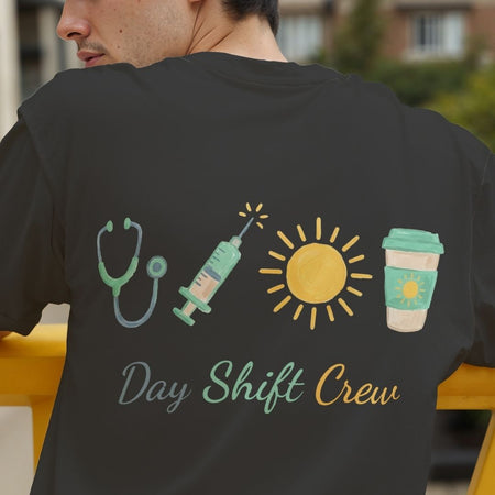 Day Shift Nurse T-Shirt Design, Healthcare Worker Digital Download, Unisex Hospital Crew PNG