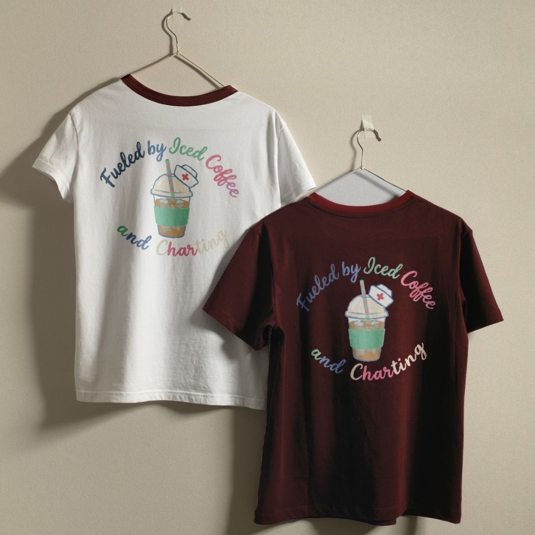 ced Coffee and Charting SVG, Medical Humor Design for T-Shirts and Hoodies, Commercial Use Digital File