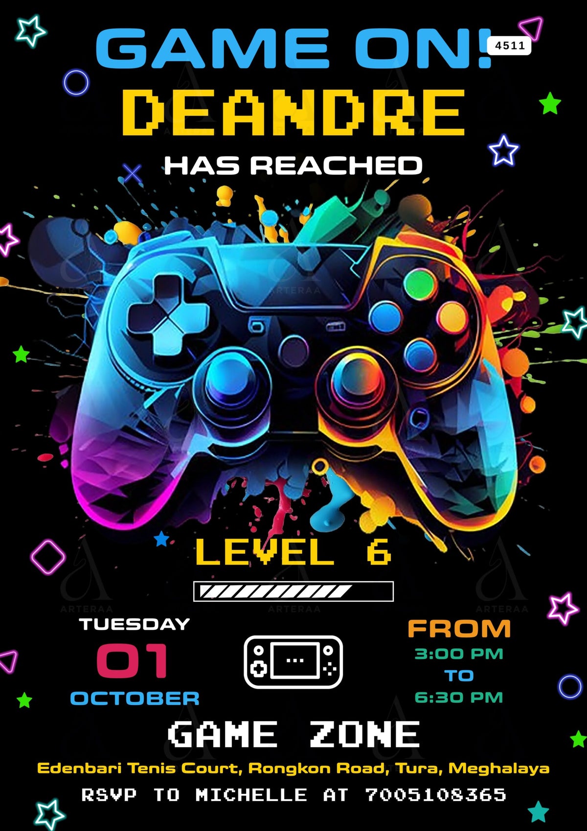 Controller Invites Ps4 Game Controller Invitation Gaming Controller Valentine's Day Card