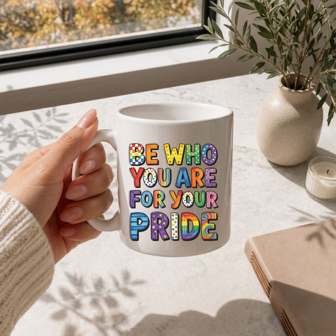 LGBTQ Be Who You Are For Your Pride PNG | Coffee Mug Sublimation Wr