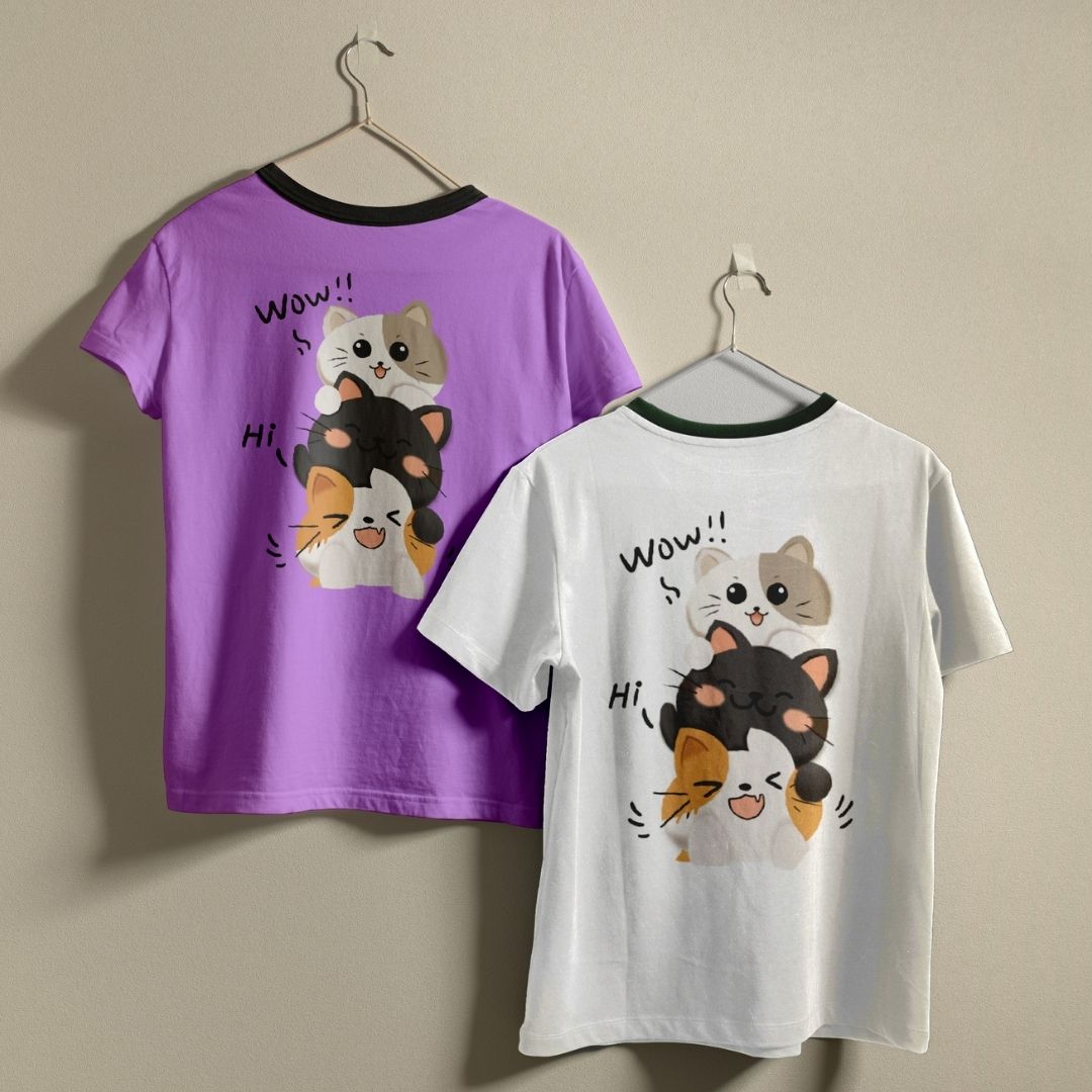 Cat Lover Gift Idea SVG, Whimsical Kitten Graphic Shirt Design, Commercial Use Digital File