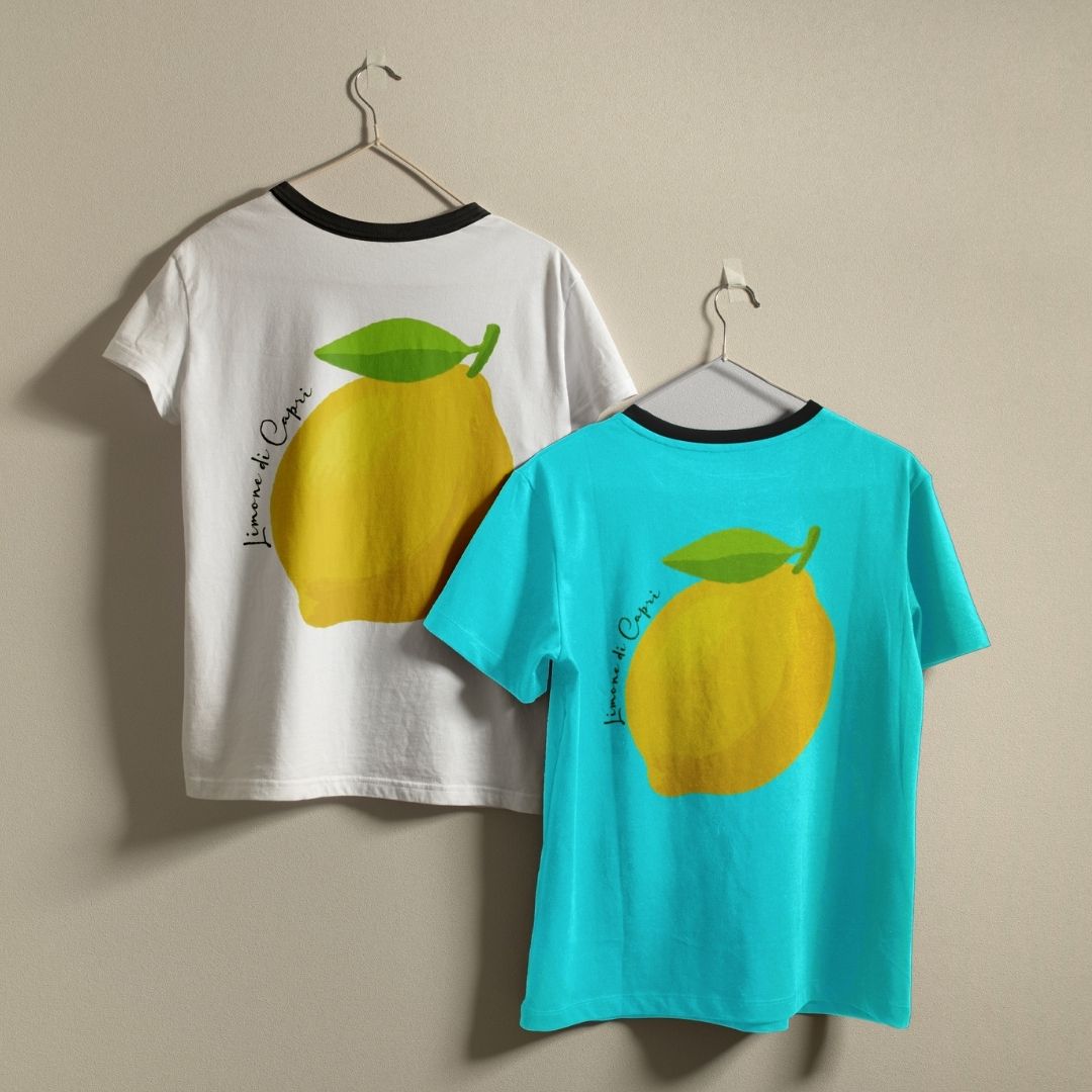 Amalfi Lemon Tee Design SVG, Mediterranean Holiday Travel Graphics, Commercial Use Digital Cut File