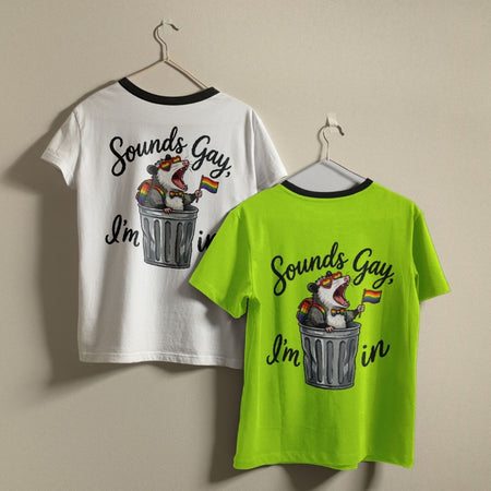 Retro Sounds Gay I'm In PNG | Vintage LGBTQ Ringer Tee Sublimation