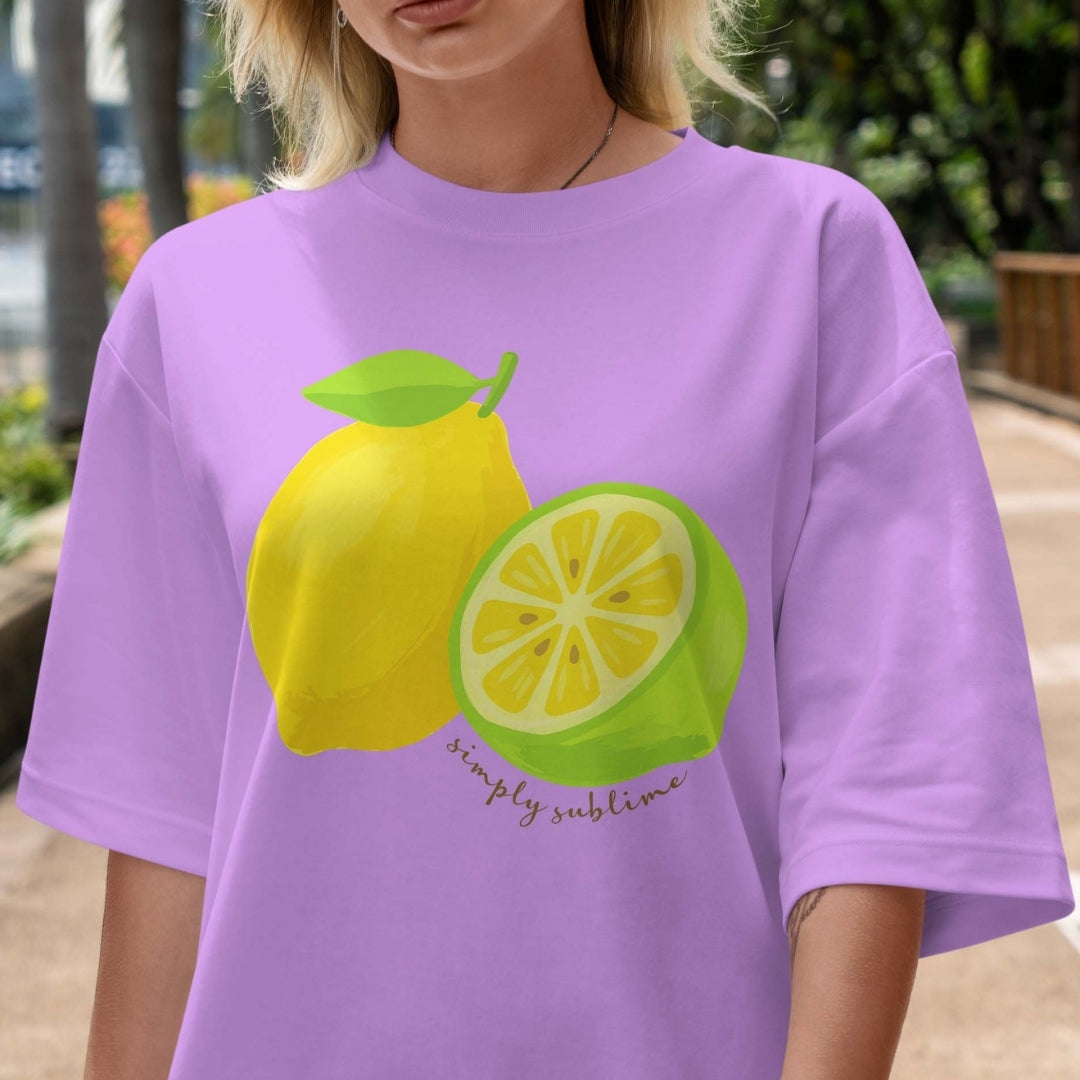 Lemon and Lime Shirt, Simply Sublime Fruit Graphic Tee