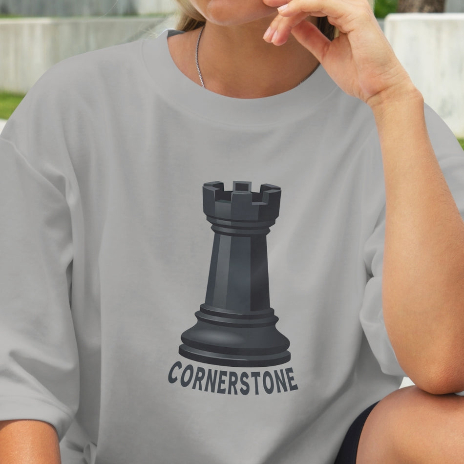 Chess Rook Cornerstone PNG Strategy Mindset Shirt Design Minimal Graphic Tee Game Lover Gift Sublimation File Clipart A1455