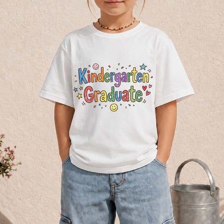Kindergarten Graduate Shirt for Kids | Cute Rainbow Graduation Tee
