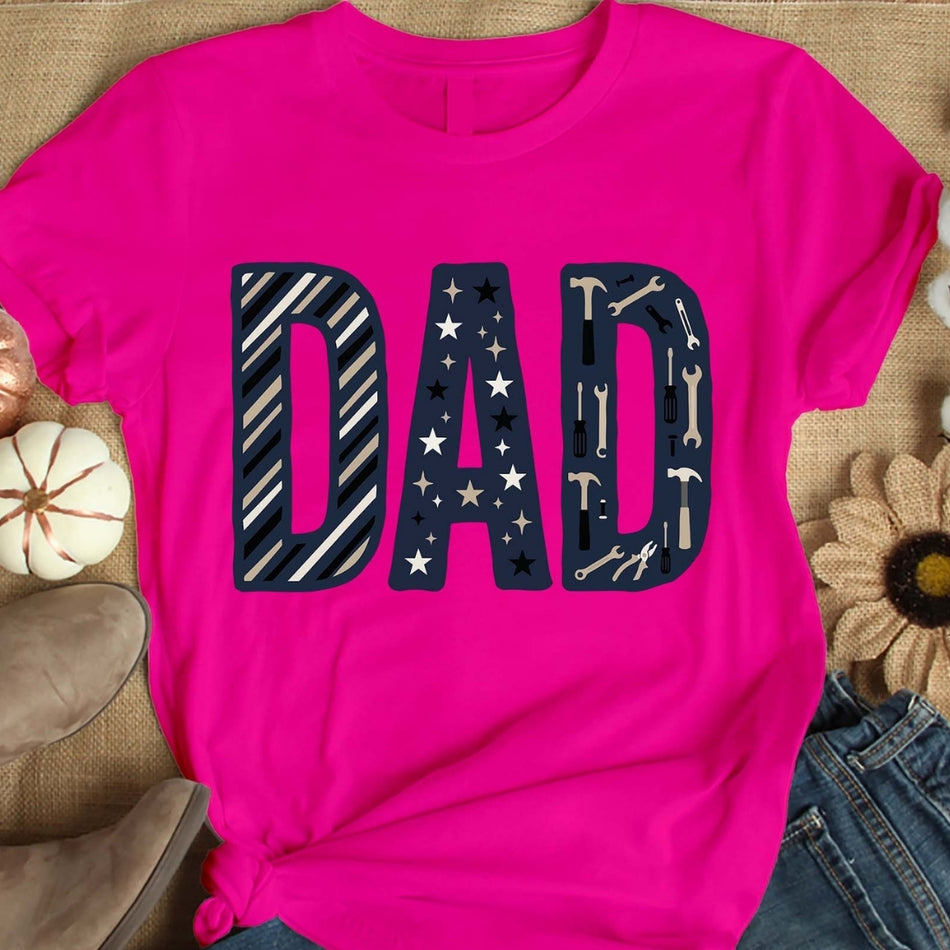 Dad PNG Design, Mechanic Dad Sublimation, Father's Day Graphic, Tool Pattern Dad Shirt Design, DIY Dad Digital Download A 1579