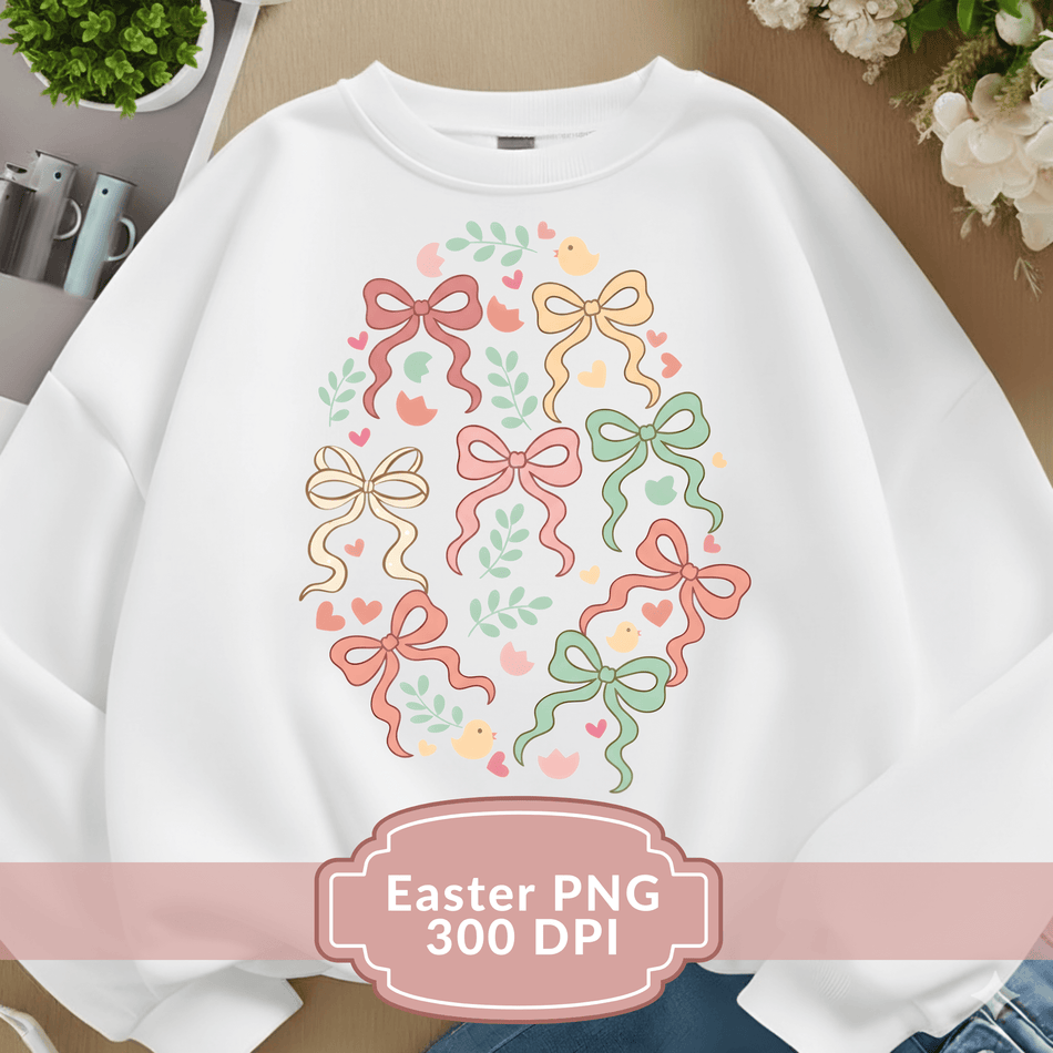 EasterBowPNGPastelEasterEggBowsDesign