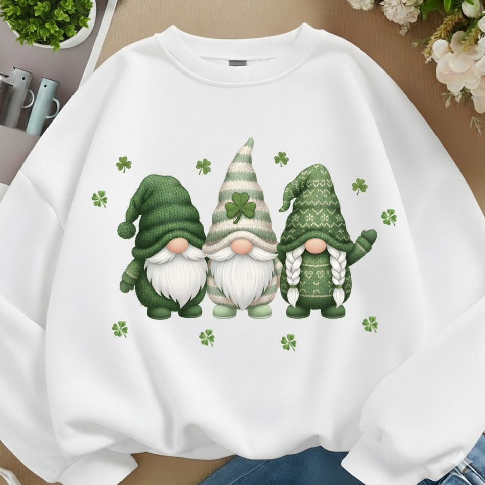 FauxYarnStPatricksDayGnomePNGCrochetStyleDesign
