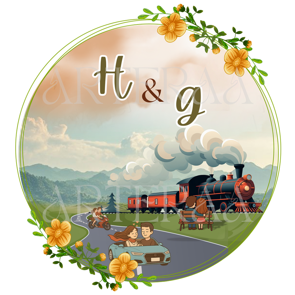 HG Wedding couple Logo PNG | 5 Monogram Designs | Digital Download for Cards & Invites