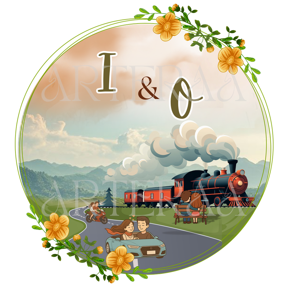 IO Wedding couple Logo PNG | 5 Monogram Designs | Digital Download for Cards & Invites