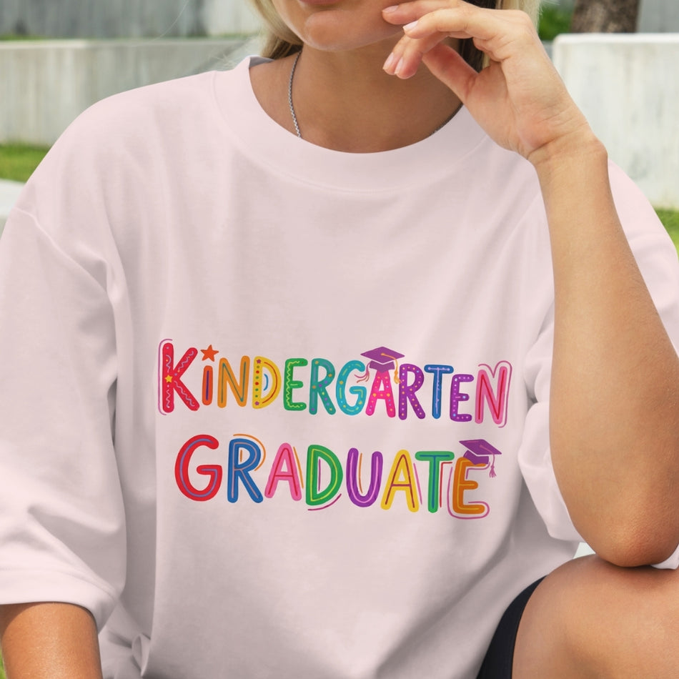 Kindergarten Graduate PNG, Last Day Of School Design, Graduation Shirt Graphic, Colorful Kids Sublimation Print, Instant Download File A1465