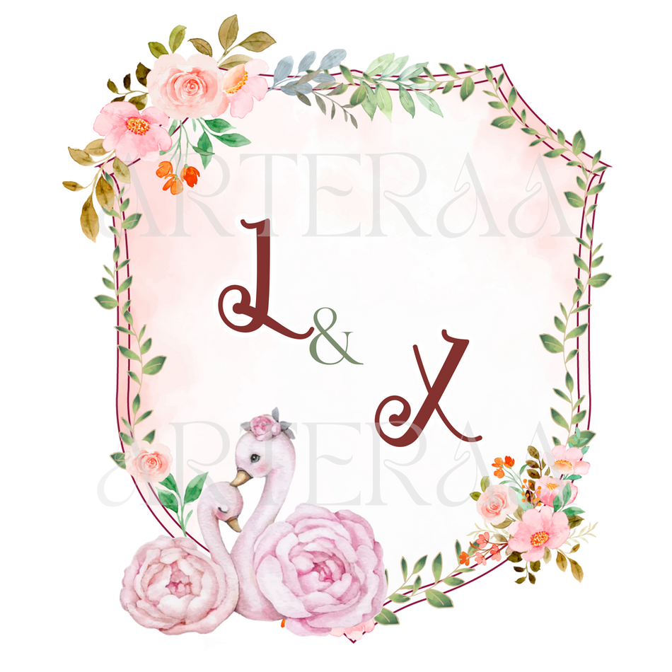 LX Wedding couple Logo PNG | 5 Monogram Designs | Digital Download for Cards & Invites