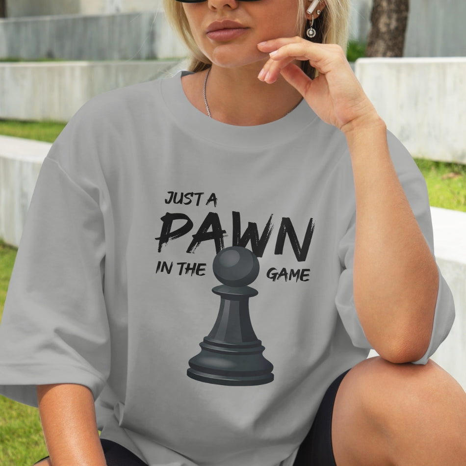 Just A Pawn In The Game PNG, Chess Quote Design, Minimalist Typography Graphic, Strategy Mindset Print, T Shirt Design Download A1453