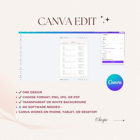 Canva Edit software interface with text highlighting features on a light background