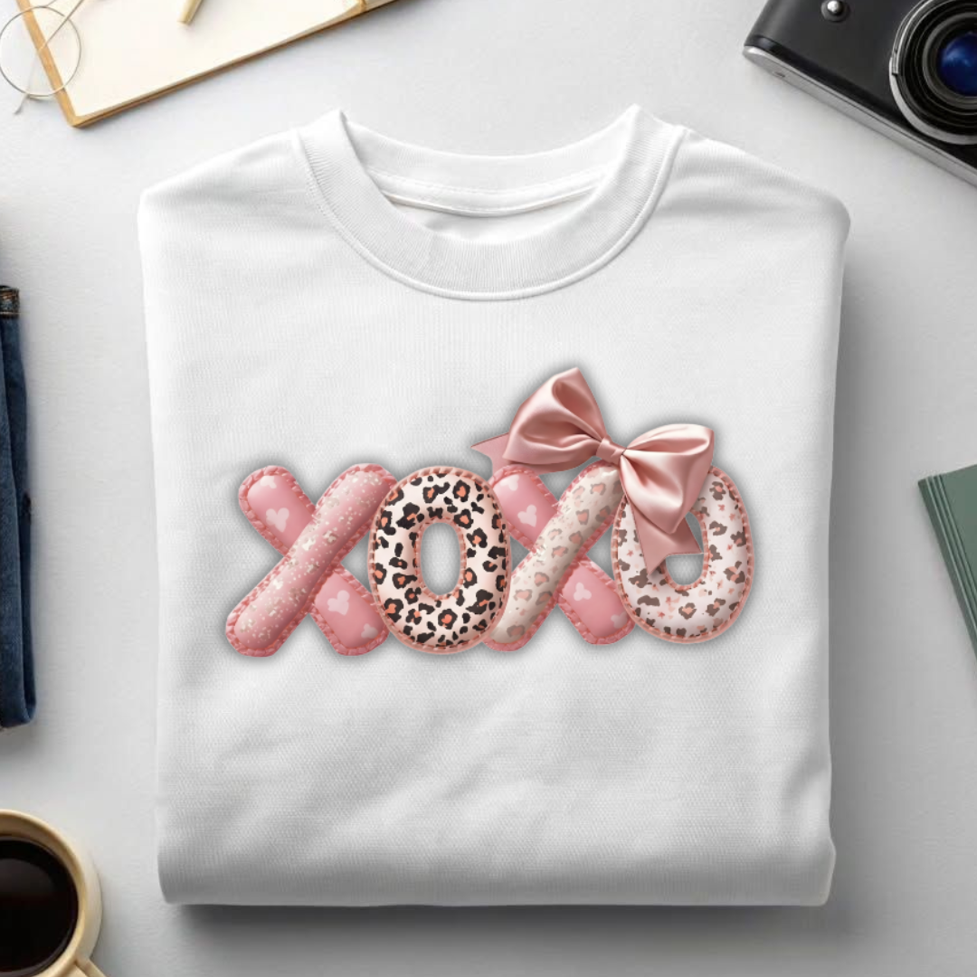Plush-styleleopardlovedesignwithpinkribbon