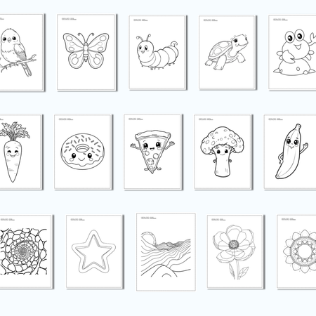 PrintableColoringPagesforKidsFunActivityPack