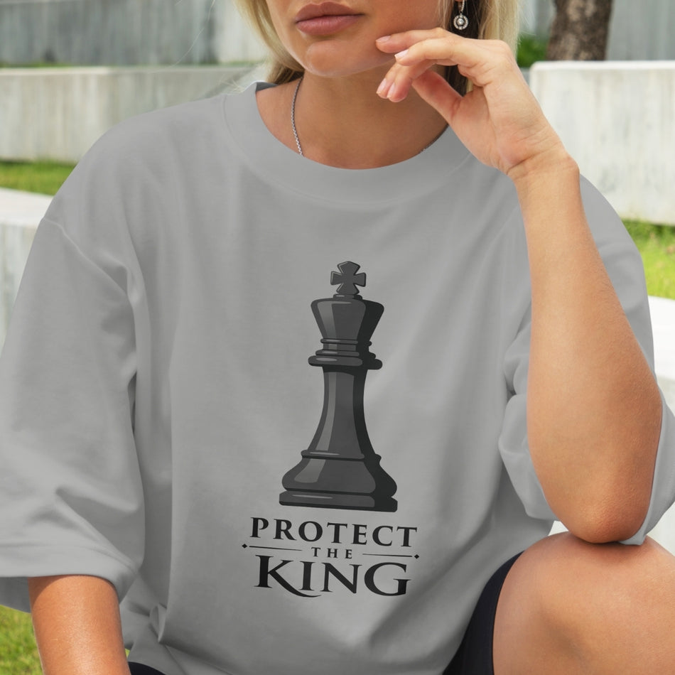 Protect The King SVG PNG, Chess Shirt Design, Strategy Quote Graphic Download, Sport Typography Print, Cricut File, Sublimation DTF Design A1454