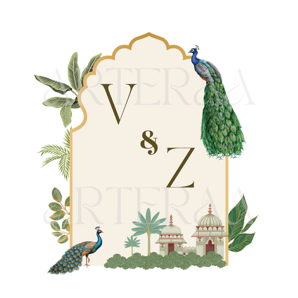 VZ Wedding couple Logo PNG | 5 Monogram Designs | Digital Download for Cards & Invites